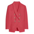 thumbnail image 2 of Vedolay Womens Fall Tops Womens Casual Puff Long Sleeve Open Front Work Office Blazers Jacket,Red XL, 2 of 4