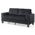 thumbnail image 3 of Glory Furniture Nailer G311A-S Black Sofa, 3 of 6