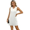 thumbnail image 4 of 1pcs Summer Casual Beach Dress for Women White XXL To prevail in kind, 4 of 6