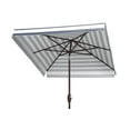 thumbnail image 3 of SAFAVIEH Outdoor Collection Elsa Fashion Line 7.5-Foot Square Umbrella Navy/White, 3 of 6