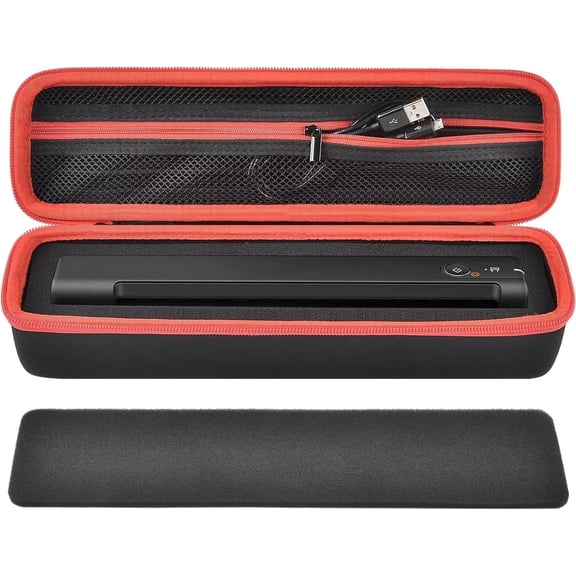 Case Compatible with Epson Workforce ES-50-60W-55R-65WR/ DS-30-70-80W Portable Sheet-Fed Document Scanner, Storage Scanner for PC and Mac-Black (Box Only)