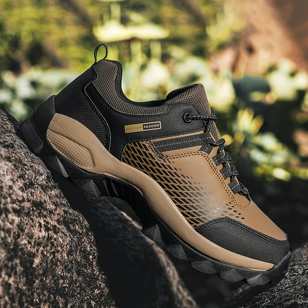 Peggybuy Men Hiking Boots WearResistant Waterproof Climbing Shoes for