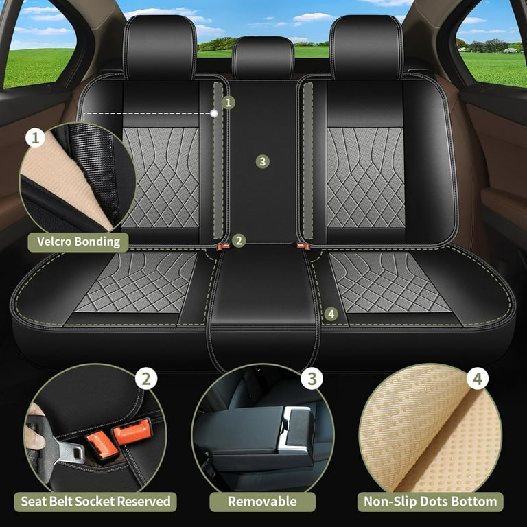 LAONNVIR Front Car Seat Cover Fit for Ford Taurus 2002-2019