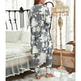 thumbnail image 6 of Eternatastic Women's 3 Piece Knit Lounge Set Pajama Long Sleeve Cardigan Sleeveless Top Pants Sweatsuit Pjs Sets, 6 of 6