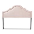 thumbnail image 2 of Baxton Studio Rita Velvet and Wood King Headboard in Light Pink, 2 of 6
