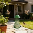 thumbnail image 6 of Green Retractable Metal Bird Feeder 19.5" Total Height, Collapsible Wire Mesh Wild Bird Feeders for Outside Hanging, Squirrel Resistant Cage for Cardinals Finches, 5.2" Wide Base Garden Decor, 6 of 6