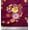 Dark Magenta, variant on Soimoi Black Cotton Duck Fabric Leaves & Floral Print Fabric by The Yard 42 Inch Wide