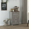 thumbnail image 2 of HOMCOM Farmhouse Storage Cabinet, Sideboard with Drawer, Grey Wash, 2 of 10