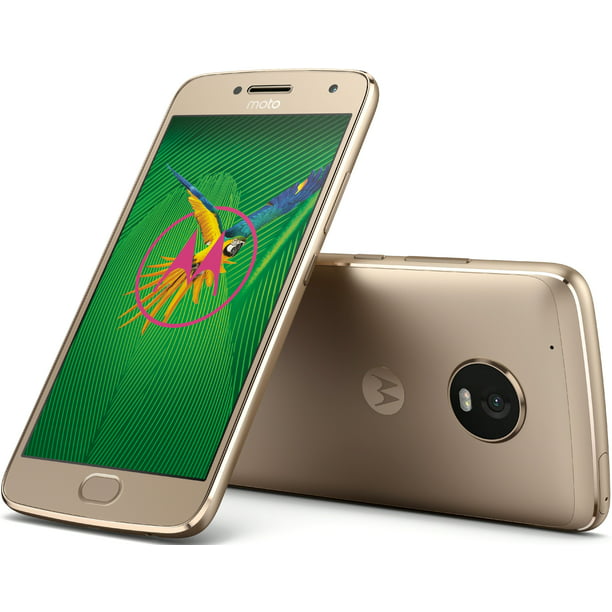 vela Alfabeto Dictar Motorola Moto G5 Plus 32GB Unlocked Smartphone, Fine Gold - Walmart.com