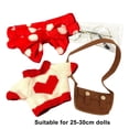 thumbnail image 2 of Xihbxyly Las Mejores Ofertas de Hoy Ropa Lalafanfan, Conjunto de Ropa de Vestir para Juguetes de 30 Cm con Gafas, Gorra, Suéter, Falda, Mochila, Juguetes para Niños y Niñas, 2 of 5