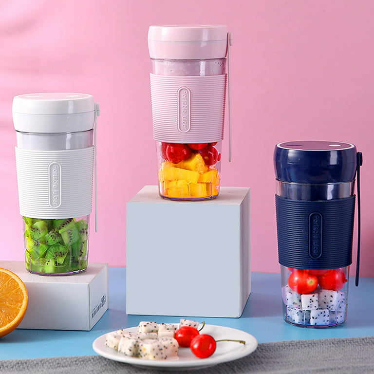 Portable Blender Juicer Cup Rechargeable With 4 Blades For Shakes