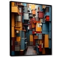 thumbnail image 2 of Designart "Cityscape Urban Color Euphony I" Cityscapes Floater Framed Canvas Print, 2 of 7