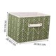 thumbnail image 5 of Bewildely Caja de almacenamiento, cajones impresos plegables, organizadores de armario, contenedor cuadrado no tejido, cesta de tela con tapa Almacenamiento y organización del hogar Verde, 5 of 6
