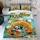 thumbnail image 4 of PatoAventuras Conjunto de sábanas temático, trío de piezas, cómodo y amigable con la piel, diseño único, regalo de decoración para el hogar para familiares, amigos y fans,135cm *200cm, 4 of 6