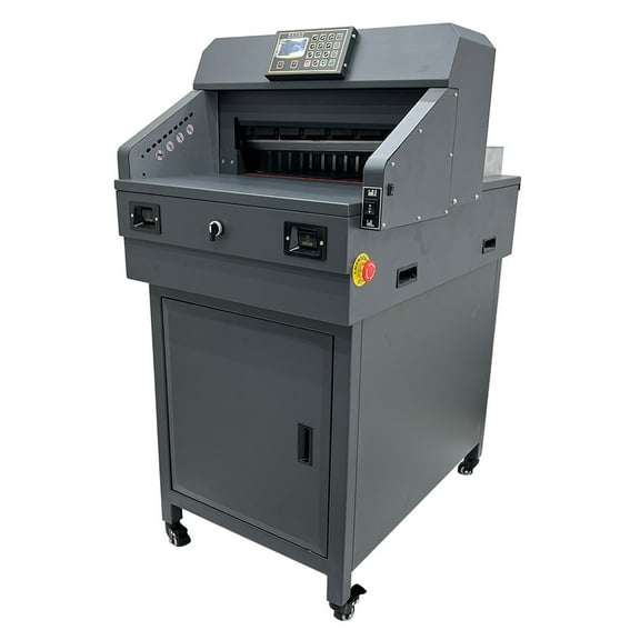 18" Electric Numerical Control Paper Cutter Heavy Paper Stack Trimmer Guillotine with Infrared Safety Sense 110V