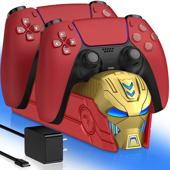 PS5 Controller Charger,Beboncool Playstation 5 Dualsense Charging Station Dock with AC Adapted for PS5 Controller,PS5 Accessories