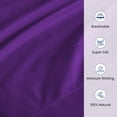 thumbnail image 5 of 500-TC Egyptian Cotton California King Round Bed Sheet Set – Fits 96" Diameter Mattress, 19-24" Deep Pocket – Solid Purple, California King 96" Diameter, 5 of 6