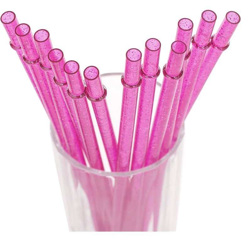 11 Glitter Reusable Straw 