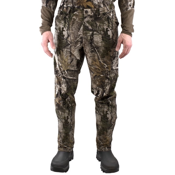 Tekari Archer Truesuede Mens Cargo Pants, Atera Camo, Active Fit, Straight-Leg, Expandable Waist, Full Length, Size S