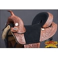 thumbnail image 4 of HILASON Western Horse Treeless Trail Barrel American Leather Saddle | for Horses, 4 of 8