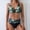 #475-Green, variant on Women's Sexy Solid Color Backless Bikini Swimsuit，Two-Piece Swimsuit Set with Wave Pattern，Beach Vacation Swimmingwear
