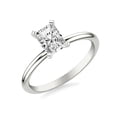 thumbnail image 2 of Brig Jewel 1.7 Ct Radiant Cut Moissanite Wedding Ring - 14K White Gold Plated Ring for Women - Timeless Solitaire Style - Anniversary Rings for Women Moissanite - Wedding Gifts Bride Groom, 2 of 3