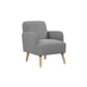 thumbnail image 1 of Sillón con brazos Biguza Estilo Contemporáneo Color Gris claro Gaia Herbs Biguza, 1 of 7