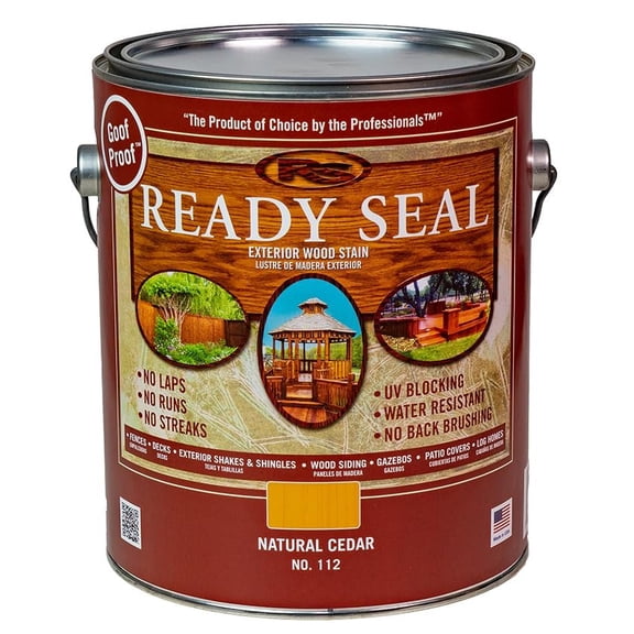 Ready Seal Exterior Wood Stain & Sealer - Natural Cedar - 4 Pack, 1 Gal Each