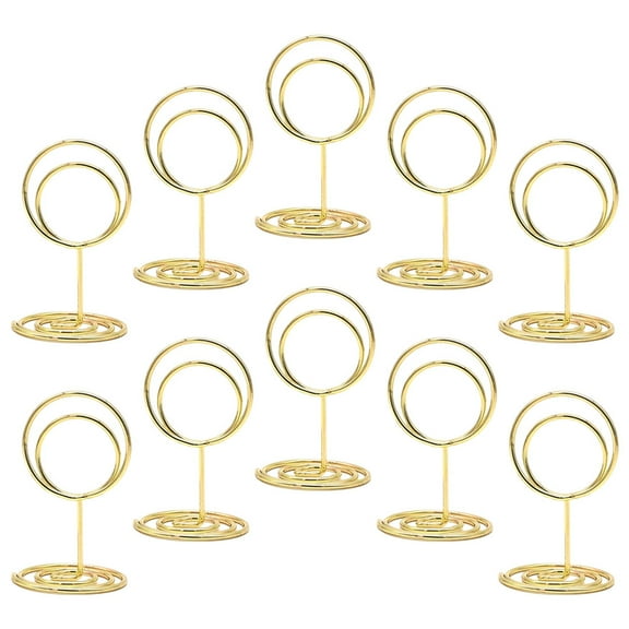 FRCOLOR 10pcs Table Name Holders Picture Clip Stand Card Clip Holder Memo Clip Holder Stand Photo Holder Stand Photo Clip Stand Stand Clip
