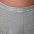 thumbnail image 6 of Hanes Mens Hanes Big Man Men's Cotton Boxer Brief Underwear Pack, 3-Pack, Big & Tall Sizes, 6 of 8