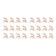 thumbnail image 4 of sweethay Servilletas de San Valentín Elk Deer Design Metal decorativo Servilleteros brillantes Círculo para diario Cena de Navidad Joyería Type1 NO1, 4 of 6