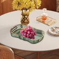 thumbnail image 6 of TISHITA Serving Tray Vanity Tray Serving Plate Nordic Desk Organizer Jewelry Storage Tray Cafe Cafeteria Fast Food Tray for Farmhouse Green M, 6 of 8
