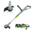 thumbnail image 1 of 20V Electric Lawn Mower Cordless Grass Trimmer Auto Release String Cutter Pruning Garden Tools With 20PC Spare Blades ,Easy to Use, 1 of 9