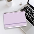 thumbnail image 6 of Blank Journal Notebook,A5 Sketch Book,Blank Spiral Notebook,140 Pages,Hardcover Spiral Blank Notebook,Portable Wirebound Memo Notepads,Blank Sketch Book Pad for Sketching, Drawing, Painting,Purple, 6 of 8