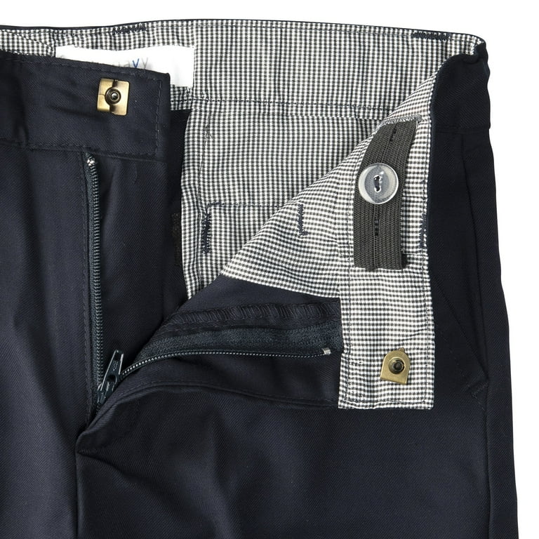 Buyless Fashion Boys Pants Flat Front Regular Fit Polyester