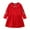 Red, variant on Odeerbi Girls Dresses Toddler Girls Clothes 2025 Casual Spring Fall Winter Cotton Long Sleeves Striped Lapel Embroidery T-shirt Dress Clothes Navy 3-4 Years