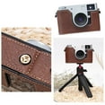 thumbnail image 3 of For Fujifilm X-Half Camera Case Bag PU Leather Protective Cover Wrist Strap/Belt Cover Accessories Camera Shoulder For X-HALF, 3 of 9