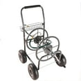 thumbnail image 5 of Garden Hose Reel Cart - 4 Wheels Portable Garden Hose Reel Cart with Storage Basket Rust Resistant Heavy Duty Water Hose Holder, 5 of 10