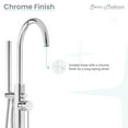 thumbnail image 4 of Ivy Freestanding Bathtub Faucet in Chrome, 4 of 11
