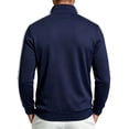 thumbnail image 4 of ZGRBOU Men's Track Jacket Side Striped Long Sleeve Jogging Sweat Casual Zip Up Stand Collar Athletic Top with Pockets, 4 of 5