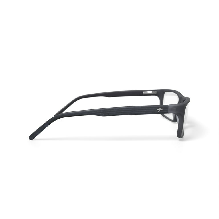 Fatheadz Men's Rectangular Eyeglasses, FH-00190 Pure, Grey
