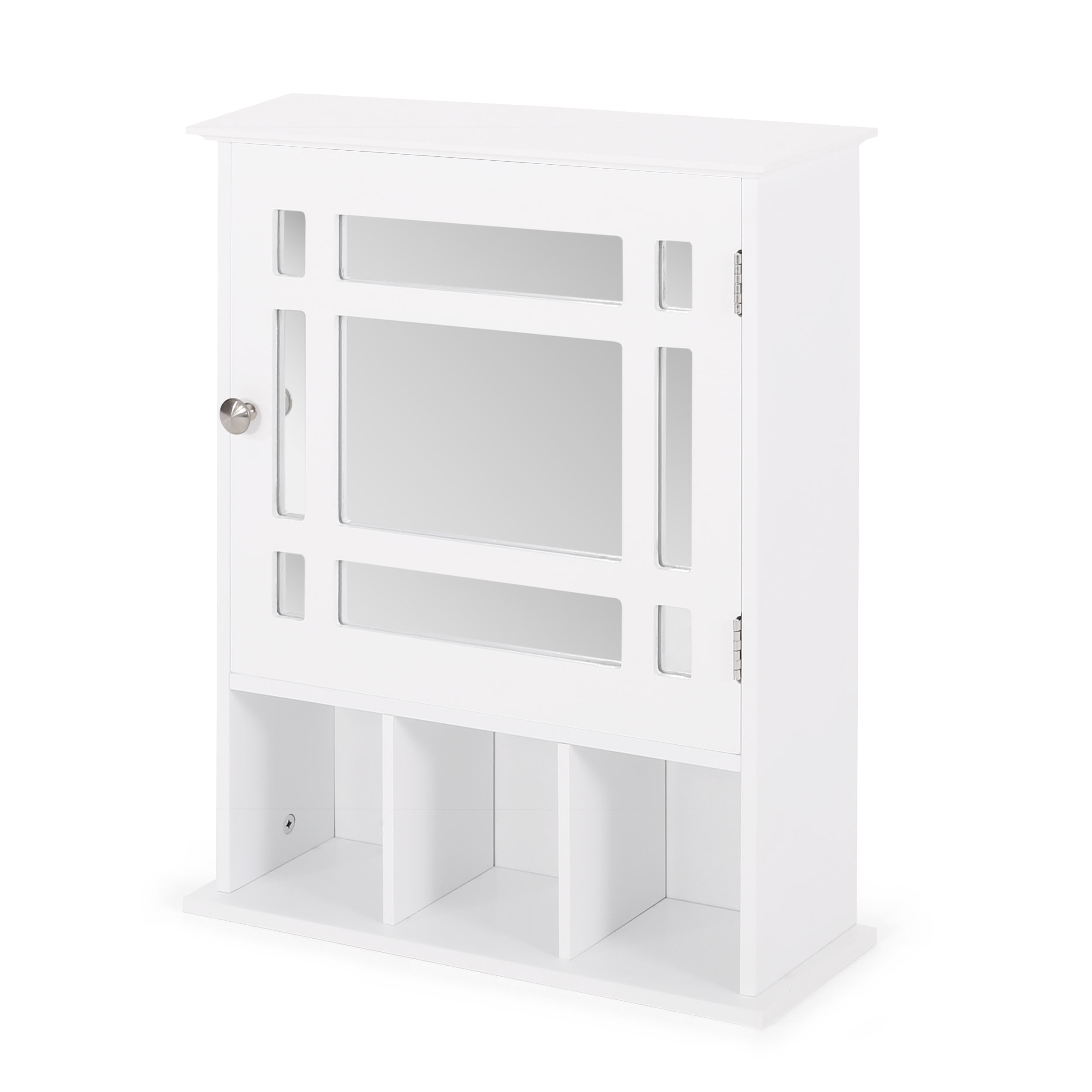 Bavier Modern Medicine with Mirror, White