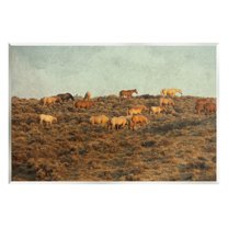 Stupell Industries Rural Horses Grazing Photograph Unframed Art Print Wall Art, Design by Jan Walters