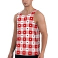 thumbnail image 2 of Rateoe geometric with hearts Pattern Sleeveless Gym Shirt Muscle Tee Breathable Workout Shirt Slim-Fit Tank Quick Dry Fit Muscle Tank Top Bodybuilding Sleeveless T Shirt-Large, 2 of 7