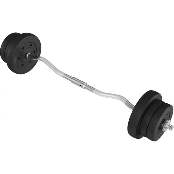 WSRFSD 55lb Olympic Barbell Dumbbell Weight Set Gym Lifting Exercise Workout Olympic Bar Curl Bar