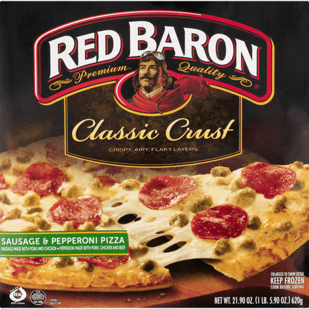 Red Baron Classic Sausage & Pepperoni Frozen Pizza - 21.9oz