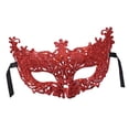 thumbnail image 2 of Accesorio Disfraces Glitter Masquerade para Carnaval Eye Noche de baile Rojo, 2 of 7