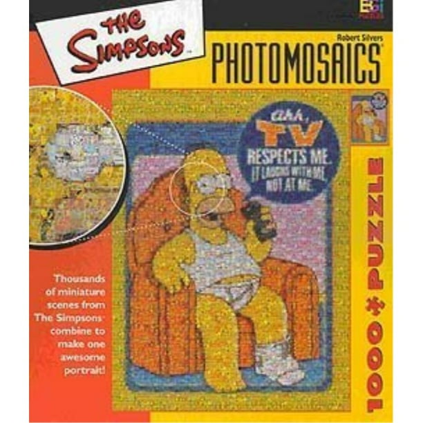 simpsons photomosaics jigsaw puzzle 1000pc respect