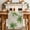 Beige, variant on Summer Palm Trees Dining Table Runner, Green Tropical Leaves Coastal Realistic Textures Washable Table Runners Kitchen Coffee Table Center Decor for Home Party Holiday Wedding 13 x 60 Inches