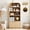 Natural, variant on YOCWO 70" Tall Arched Bookcases with 2 Doors & 4 Shelves, Wooden Bookshelf with Wave Panel and Curved Top for Living Room Office, Walnut